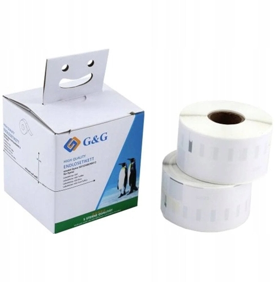 Picture of G&G Etiketten 36mm x 89mm sw-ws Komp. m. Dymo 99012/ s0722400