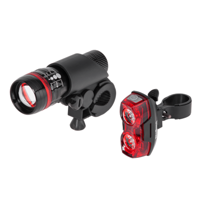 Attēls no Gaismu komplekts velosipēdam | Barošana 3xAAA +2xAAA baterijas (Nav komplektā)