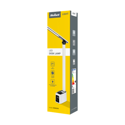 Attēls no Galda lampa ar pulksteni | Regulējams gaismas spilgtums | Regulējama gaismas krāsa