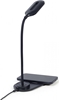 Picture of Galda lampa Gembird Desk Lamp with Wireless Charger Black