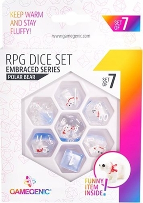 Attēls no Gamegenic Gamegenic: Embraced Series - RPG Dice Set - Polar Bear