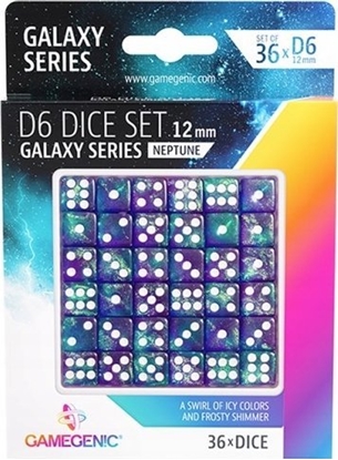 Attēls no Gamegenic Gamegenic: Galaxy Series - D6 Dice Set (12 mm) - Neptune