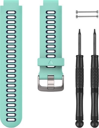 Изображение Garmin Pasek gumowy na nadgarstek - seria Forerunner 735, 23x, 630 (turkusowy / granatowy) (010-11251-0L)