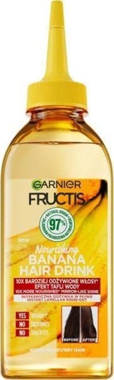 Изображение Garnier Hair Drink Byskawiczna Lamellarna Odywka w pynie do wosów suchych - Banana 200 ml