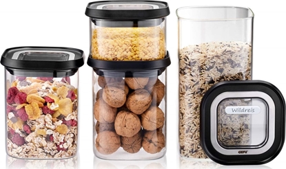 Attēls no Gefu Zestaw 4 szklanych pojemników GEFU PANTRY G-12806