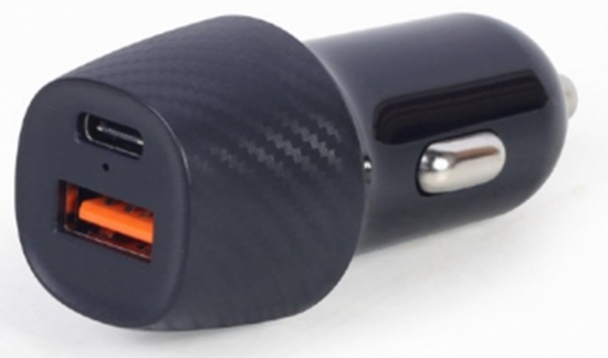 Picture of Gembird 2-port USB Car Fast Charger 18 W Black