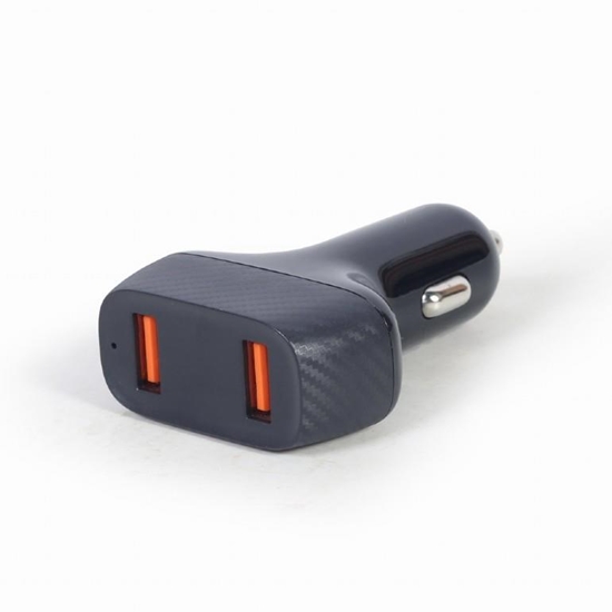 Picture of Gembird 2-port USB car Fast Charger 36 W Black