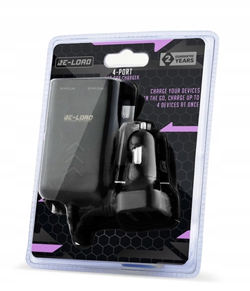 Picture of Gembird 4-port Front and Back Seat Car Charger