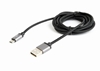Picture of Gembird cotton braided micro USB cable 2.0 1.8M Black