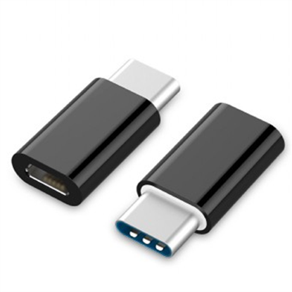 Attēls no Gembird OTG USB Type C Male - MicroUSB Female Black