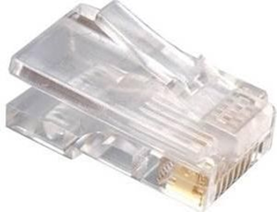 Изображение Gembird RJ45 8P8C LAN plug 6u gold plated 100 pcs