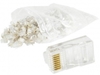 Изображение Gembird RJ45 8P8C LAN plug 6u gold plated 100 pcs
