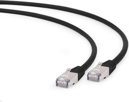 Picture of Gembird RJ-45/RJ-45 kat.6a S/FTP Czarny 0.25m (PP6A-LSZHCU-BK-0.25M)