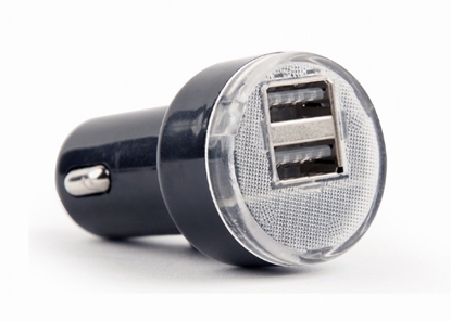 Attēls no Gembird USB Car charger 2-port Black