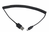 Picture of Gembird USB Male - MicroUSB Male 1.8m Black Coiled