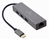 Picture of Gembird USB-C Gigabit network adapter with 3-port USB 3.1 hub