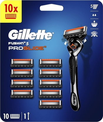 Attēls no Gilette Zestaw Gillette Fusion 5 Proglide: brzytwa, 1 szt. + gowice do golenia, 10 szt.