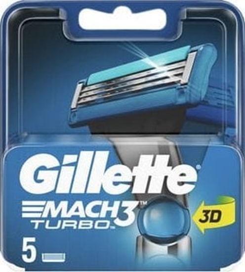 Picture of Gillette Gillette Mach3 Turbo Ostrza wymienne do maszynki do golenia, 5 sztuk