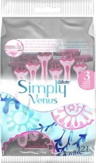 Picture of Gillette Gillette Simply Venus 3 Maszynki jednorazowe do golenia, 12 sztuk