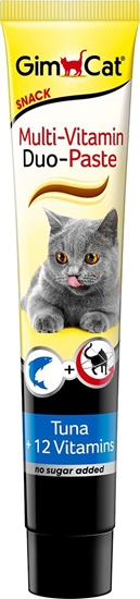 Picture of GIM CAT GIMPET MULTI-VITAMIN DUO-PASTE TUNA 50g