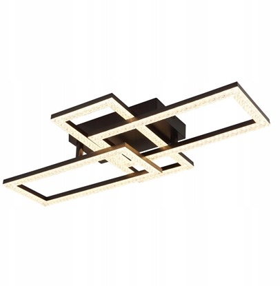 Picture of Globo Sapena 67328-24 plafon lampa sufitowa 24W LED 3000K 1800 lm czarny/transparentny