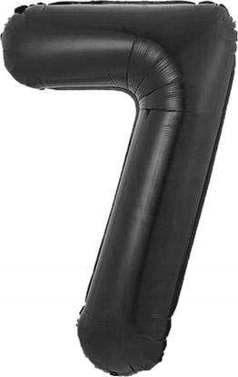 Picture of GoDan Balon foliowy B&C cyfra 7 matowa czarna 85 cm