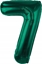 Изображение GoDan Balon foliowy B&C cyfra 7 ziele butelkowa 85cm