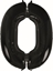 Изображение GoDan Balon foliowy CYFRA 0, B&C, czarna - 92 cm