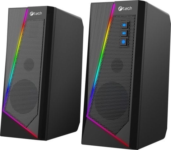 Picture of Goniki komputerowe C-Tech C-TECH reproduktory SPK-17, 2.0, RGB, erná