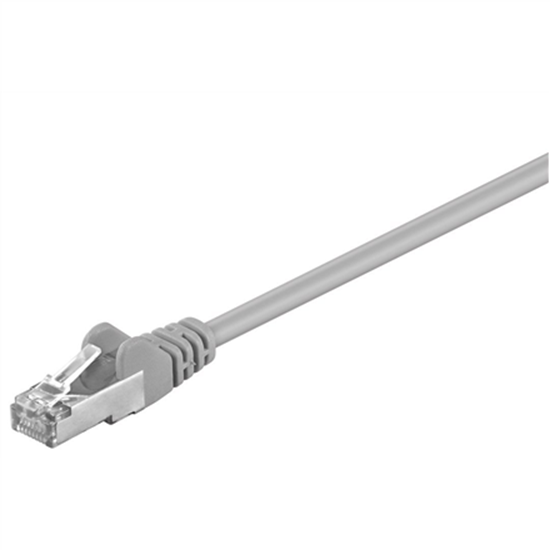 Picture of Goobay | 50126 | CAT 5e patchcable, F/UTP | Grey RJ45 male (8P8C) | RJ45 male (8P8C)
