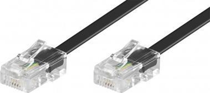 Изображение Goobay GOOBAY 10x ISDN Modular connection cable 3 meter black RJ45 connector 8P4C to RJ45 connector 8P4C - 50255