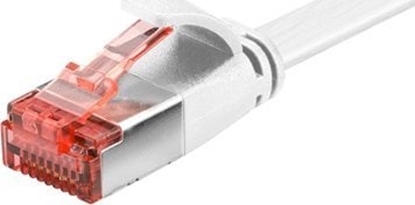 Picture of Goobay Goobay CAT 6 Flach-Patchkabel RJ-45 (M) zu RJ-45 (M) U/FTP, weiß, 500cm