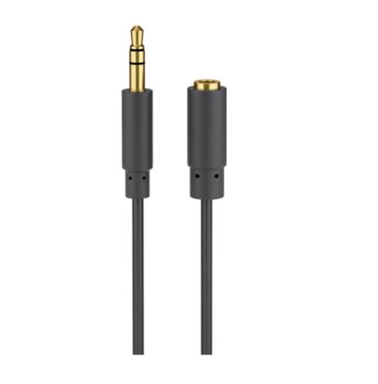 Picture of Goobay | Headphone and audio AUX extension cable; 3.5 mm; 3-pin; slim | 97122