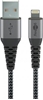 Picture of Goobay Lightning to USB-A Textile Cable with Metal Plugs