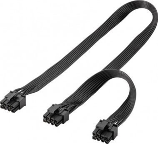 Picture of Goobay PCIe 6-pin x2 - PCIe 8-pin, 0.62m, Czarny (59714)