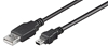 Picture of Goobay USB 2.0 Hi-Speed cable 50768 3 m, Black, USB 2.0 mini male (type B, 5-pin), USB 2.0 male (type A)