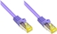Изображение Good Connections RJ45 Patch Cable withCat.7 RohCable and latch protection (RNS), S/FTP, PiMF, halogen free, 600MHz, OFC, violet, 0,5m, Good Connections (8070R- 005V)