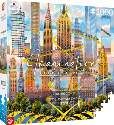 Изображение Good Loot Good Loot Puzzle: Imagination - Tytus Brzozowski - Nowy Jork / New York (1000 elementów)