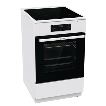 Attēls no Gorenje | Cooker | GEIT5C60WPG | Hob type Induction | Oven type Electric | White | Width 50 cm | Grilling | Depth 59.4 cm | 70 L