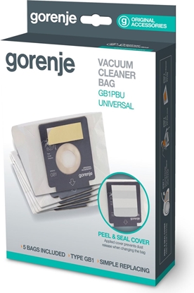 Picture of GORENJE Vacuum cleaner bag, 5 pcs, Universal GB1PBU