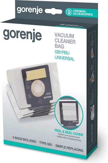 Изображение GORENJE Vacuum cleaner bag, 5 pcs, Universal GB1PBU