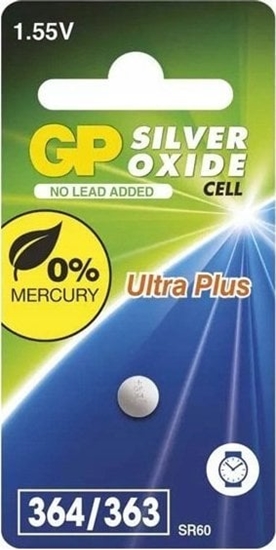 Picture of GP Battery silver oxide 357F/S76E/303/SR44W/SR44 1-pack
