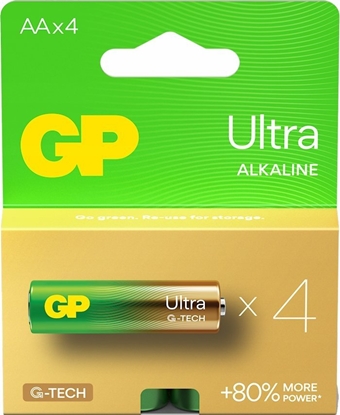 Picture of GP Recyko Bateria alkaliczna AA / LR6 GP Ultra Alkaline G-TECH - 4 sztuki