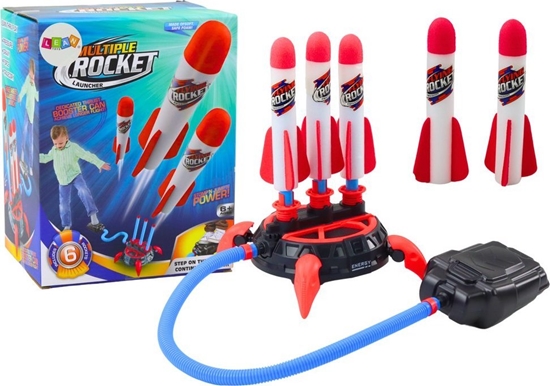 Picture of Gra Potrójna Wyrzutnia Katapulta Rakiet Piankowych Pompka