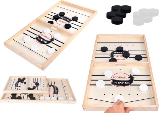 Изображение Gra Zrcznociowa Hokej Katapulta Cymbergaj Drewniany 36cm