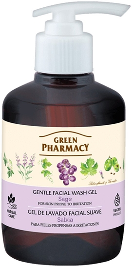 Picture of Green Pharmacy Delikatny el do Mycia Twarzy Szawia do Skóry Podranionej 270ml
