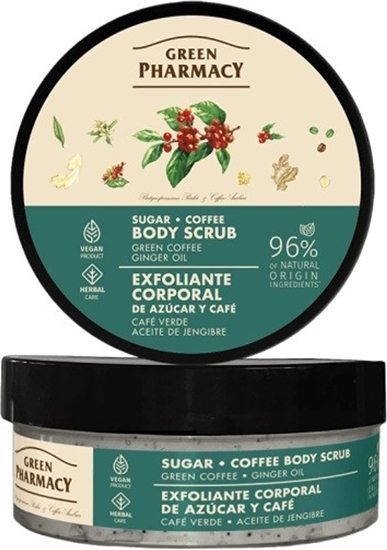 Picture of Green Pharmacy GREEN PHARMACY Multi Peeling cukrowo-kawowy do ciaa Zielona kawa i Olejek imbirowy 200 ml