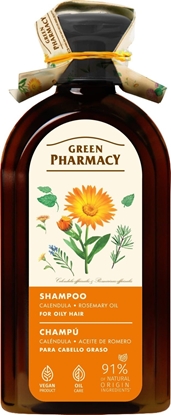 Picture of GREEN PHARMACY Szampon do wosów przetuszczajcych si Nagietek i Olej rozmarynowy 350 ml