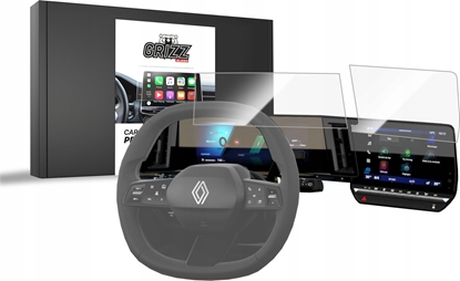 Attēls no GrizzGlass Folia ceramiczna GrizzGlass CarDisplay Protection do Renault Austral 9" 2022-2024 [2w1]