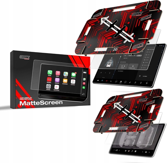 Picture of GrizzGlass Folia matowa GrizzGlass CarDisplay MatteScreen Easy do Tesla Model 3 Highland 2023-2024 [2w1]